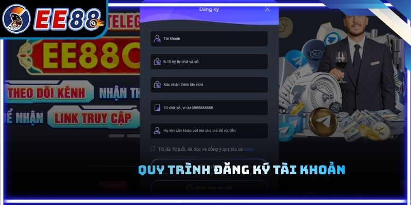 Quy trình đăng ký tài khoản