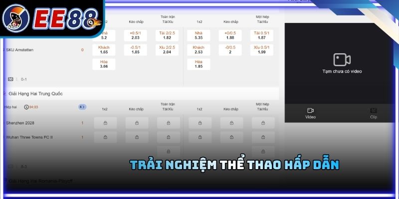 Trải nghiệm thể thao hấp dẫn